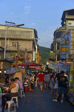 士林夜市街景