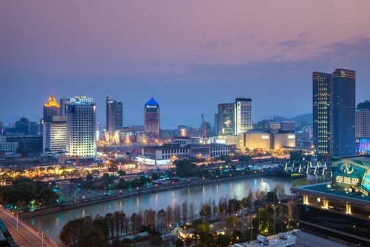 西湖文化广场夜景