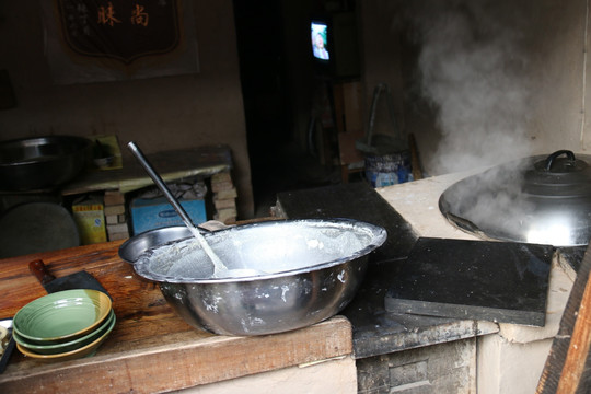 袁家村 农村做饭