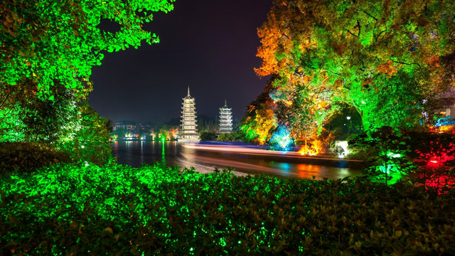 木龙湖夜景