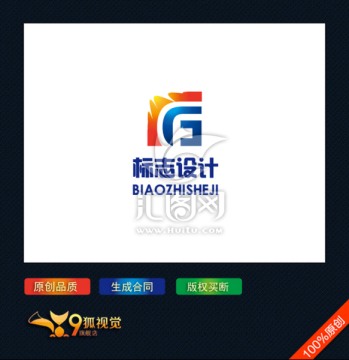 字母FG logo設(shè)計