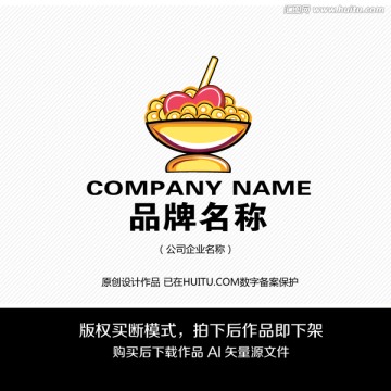 美食LOGO 标志设计 商标