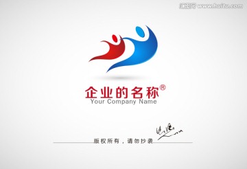 運動中的logo 人物logo