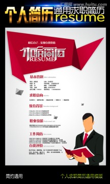 簡約時尚個人求職簡歷