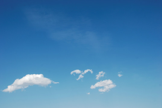 蓝天白云天空实拍背景素材