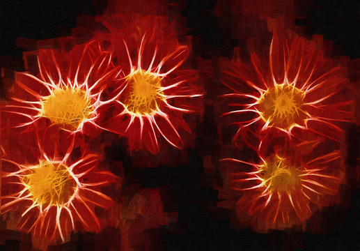 抽象油畫(huà) 花卉油畫(huà) 裝飾畫(huà)