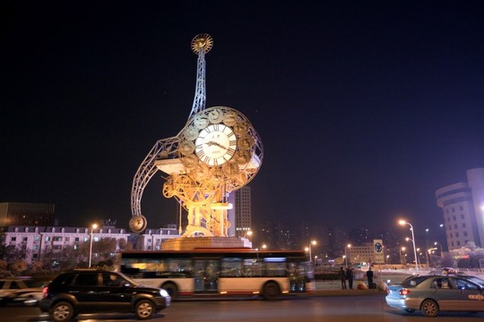 中国 天津 世纪钟 城市 地标