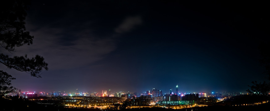 南宁主城区夜景 高清全景