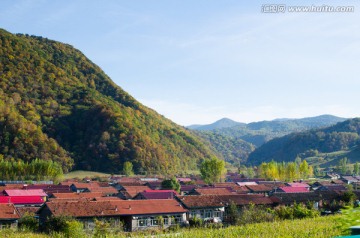 长白山 新农村 风光