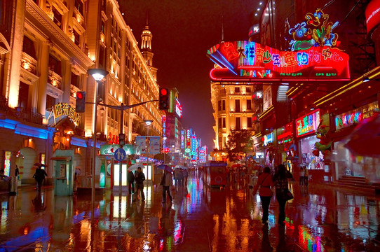 雨夜南京路