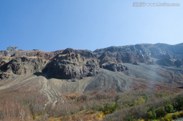 长白山 天池 秋天 地质公园