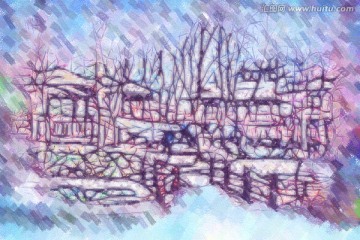風(fēng)景畫(huà) 水彩畫(huà) 裝飾畫(huà) 無(wú)框畫(huà)