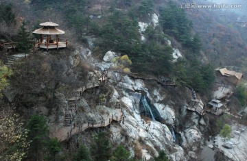 九如山瀑布群 九如山 山脉