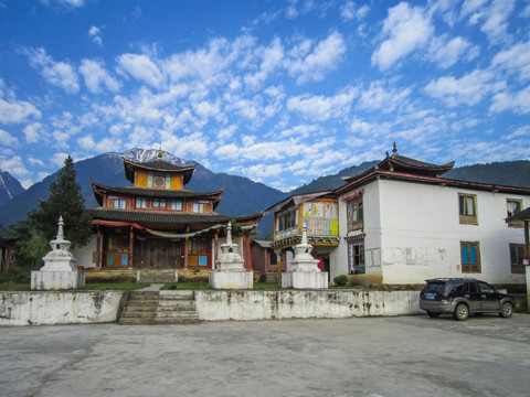 怒江丙中洛風(fēng)光 喇嘛廟 普化寺