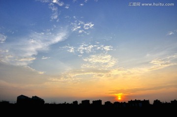 夕陽 彩云