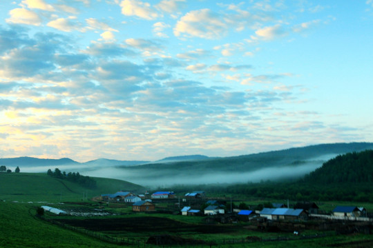 东北乡村的早晨 俄罗斯民俗村