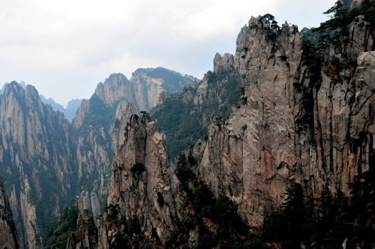 黄山风光 云雾 风雨黄山 云海