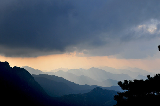 黄山风光 云雾 风雨黄山 云海