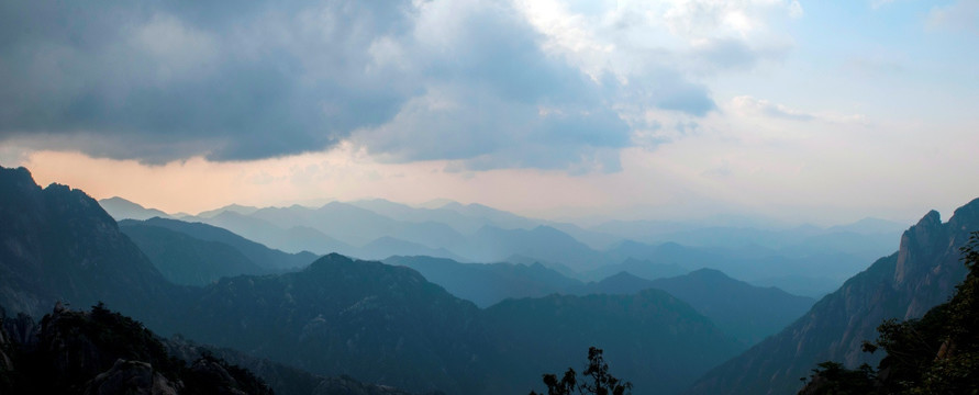 黄山风光 云雾 风雨黄山 云海