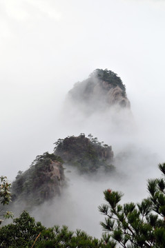 黄山风光 云雾 风雨黄山 云海