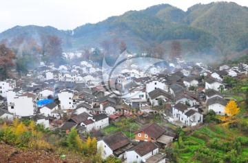 婺源秋色 徽派建筑 最美乡村