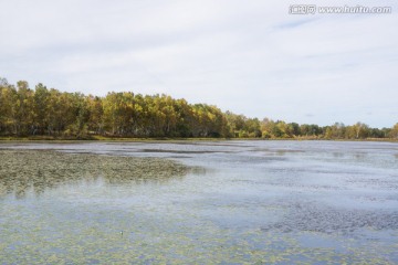 塞罕坝 太阳湖秋色