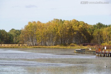 塞罕坝 太阳湖秋色