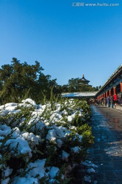 冬雪天坛旅游