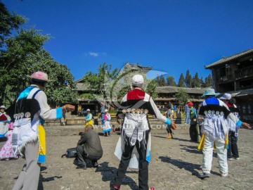 纳西族舞蹈 广场舞 集体舞蹈