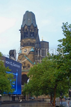 柏林威廉皇帝纪念教堂及柏林街景