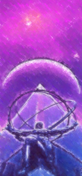 人體力量抽象畫