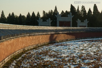 初冬头场雪 北京天坛公园