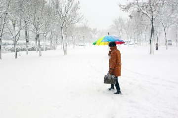 下雪天