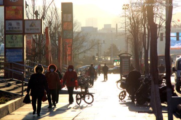 冬季 街景