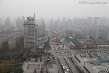 俯瞰城市雾霾