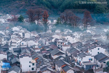 江西婺源石城 乡村秋色 田园风