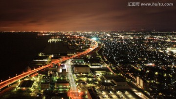 日本大阪港城市夜景