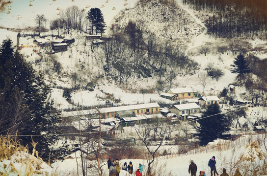 松岭雪村水墨丹青