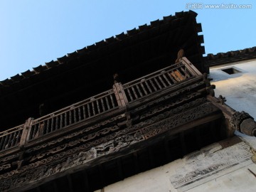 古建筑阳台 观景阳台