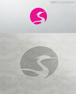 鶴Logo 圓logo