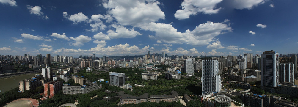 重庆渝中半岛全景图