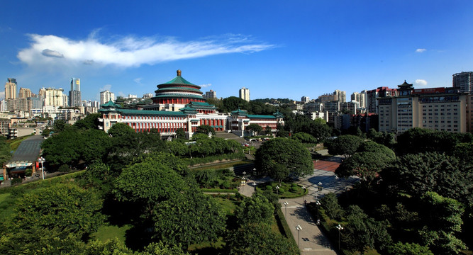 重庆人民大礼堂全景