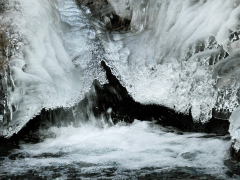 青岛崂山北九水山涧溪流