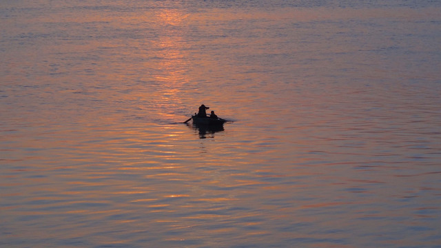 夕阳晚归