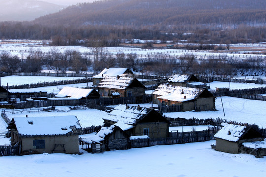 老村冬雪