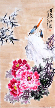 原創(chuàng)寫意牡丹