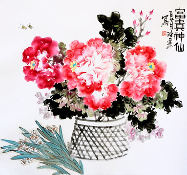 原創(chuàng)寫意牡丹