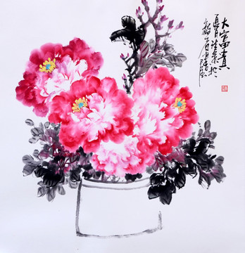 原創(chuàng)寫意牡丹