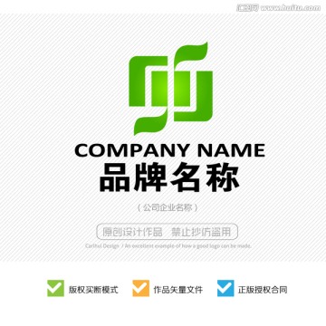 hy字母标志LOGO设计