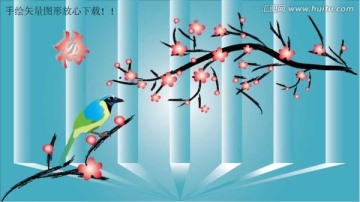 3D梅花背景墻